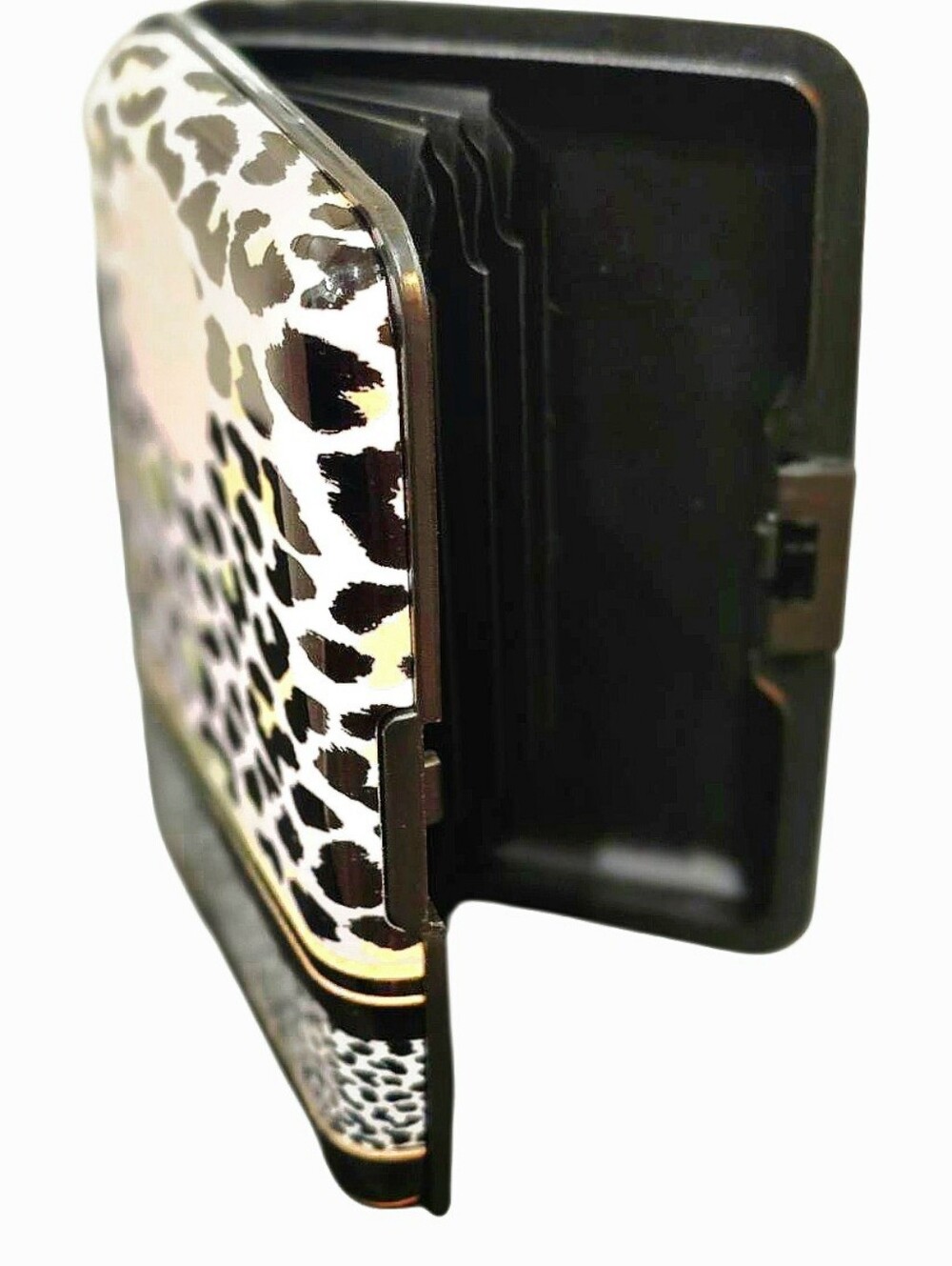 Lady Jayne Leopard Print Hard Shell Compact Card Case
